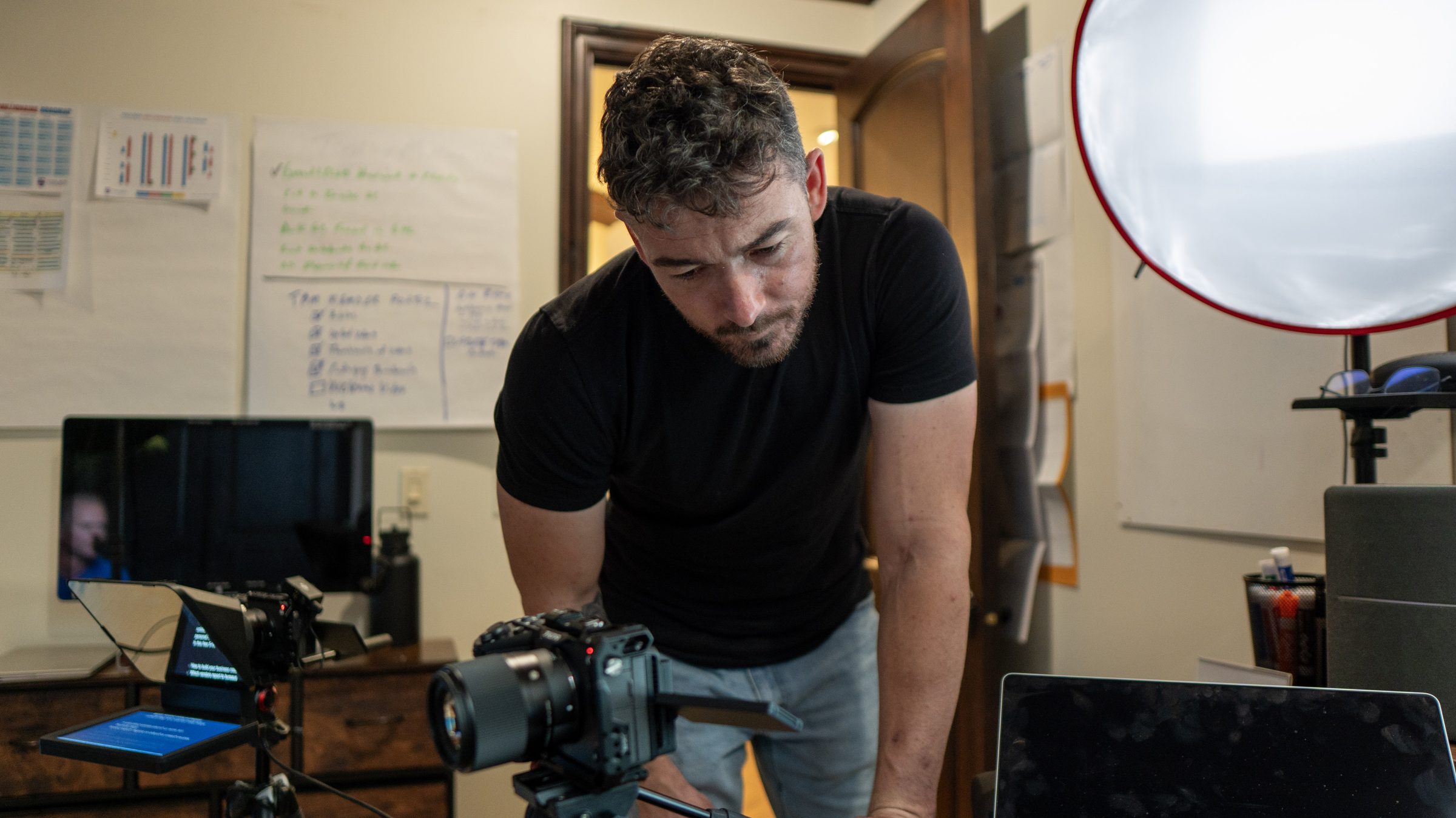 Douglas Laird behind the camera